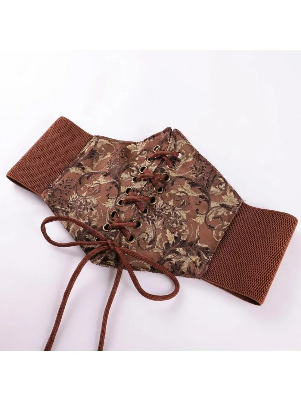 Renaissance Style Wide Elastic Corset Belt for Women - Fashionable Waist